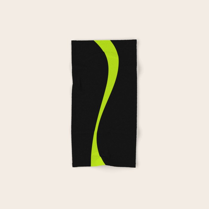Simple Waves 2 - Lime Green Bath Towel Gallery Image 1