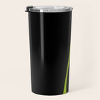 Simple Waves 2 - Lime Green Travel Mug Gallery Image 3
