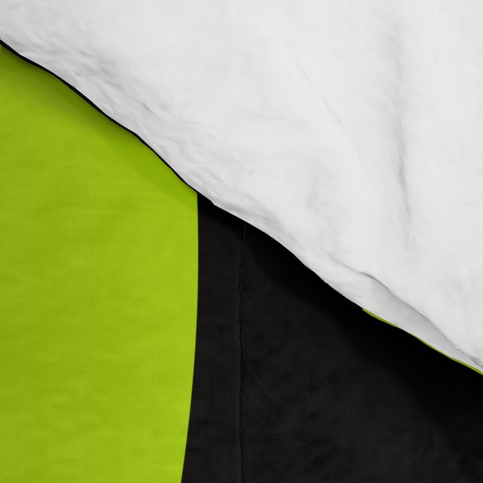 Simple Waves 2 - Lime Green Comforter Gallery Image 4