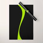 Simple Waves 2 - Lime Green Wrapping Paper Gallery Image 1