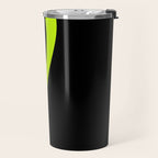 Simple Waves 2 - Lime Green Travel Mug Gallery Image 2