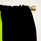 Simple Waves 2 - Lime Green Window Curtain Gallery Image 2