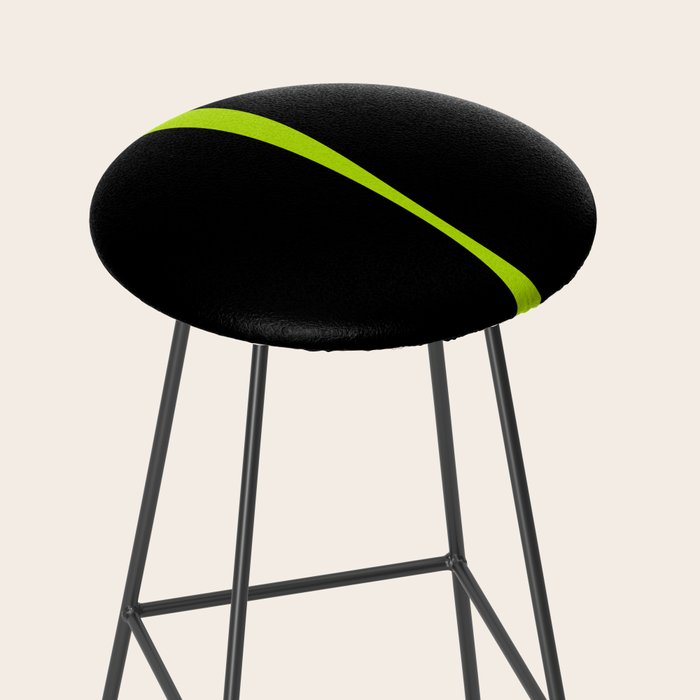Simple Waves 2 - Lime Green Stool Gallery Image 2