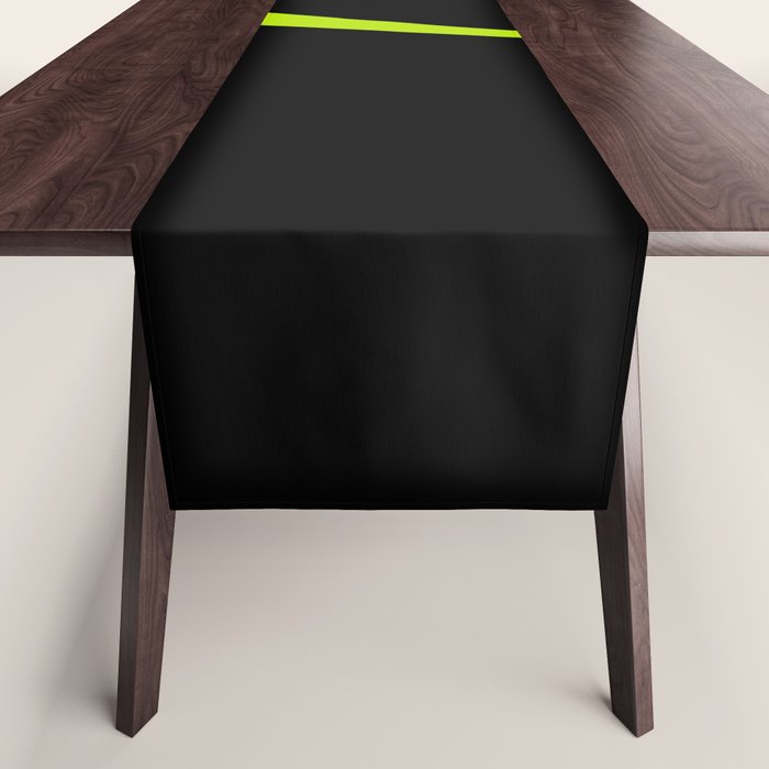 Simple Waves 2 - Lime Green Table Runner Gallery Image 1