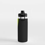 Simple Waves 2 - Lime Green Water Bottle Gallery Image 2
