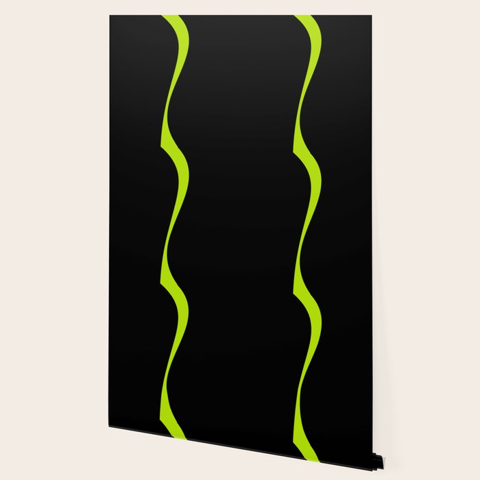 Simple Waves 2 - Lime Green Wallpaper Gallery Image 2