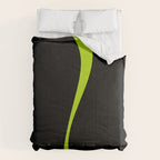 Simple Waves 2 - Lime Green Comforter Gallery Image 6