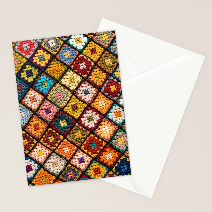 Granny square Stationery Card Gallery Image 2