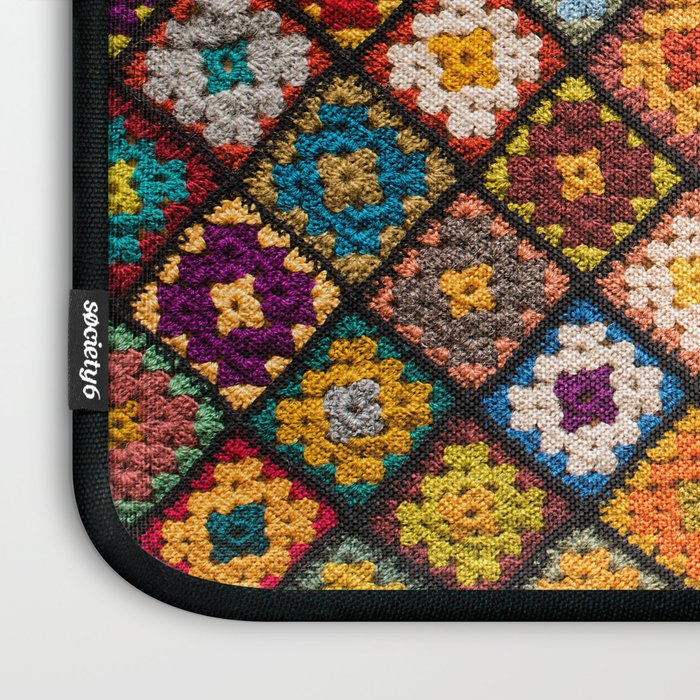 Granny square Laptop Sleeve Gallery Image 3