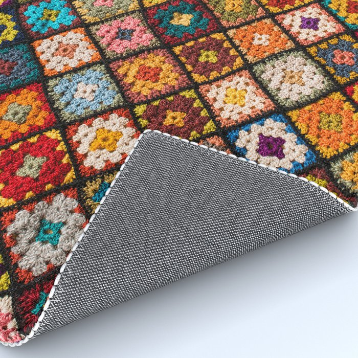 Granny square Rug Gallery Image 4