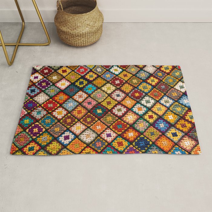 Granny square Rug Gallery Image 1