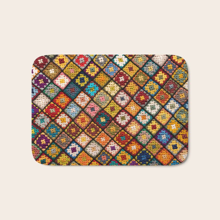 Granny square Bath Mat Gallery Image 1