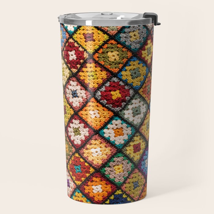 Granny square Travel Mug Gallery Image 2