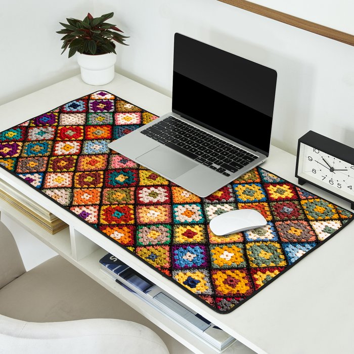 Granny square Desk Mat Gallery Image 2