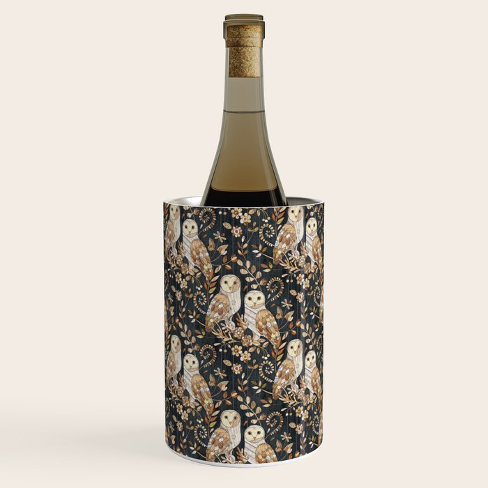 Wooden Wonderland Barn Owl Collage Wine Chiller Gallery Image 1