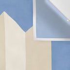 Geometric Vase - White Ivory on Light Blue Wall Tapestry Gallery Image 3