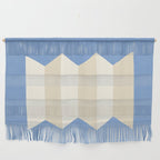 Geometric Vase - White Ivory on Light Blue Wall Hanging Gallery Image 1