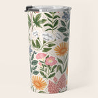 Flowers of the Meadow - beige Travel Mug Gallery Image 3