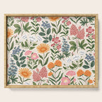 Flowers of the Meadow - beige Serving Tray Gallery Image 1
