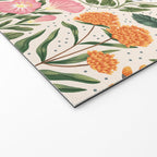 Flowers of the Meadow - beige Welcome Mat Gallery Image 2