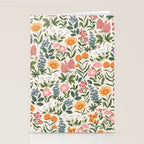 Flowers of the Meadow - beige Stationery Card Gallery Image 2