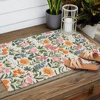 Flowers of the Meadow - beige Outdoor Rug Gallery Image 2
