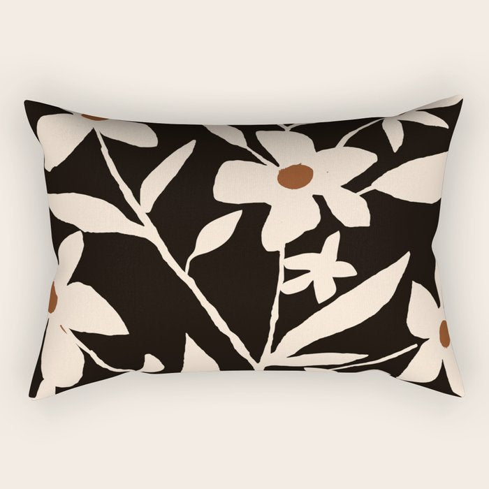Abstract Minimal Flowers 29 Rectangular Pillow Gallery Image 1
