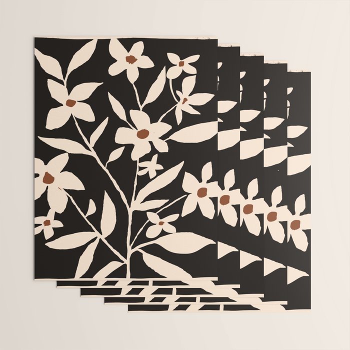 Abstract Minimal Flowers 29 Wrapping Paper Gallery Image 3