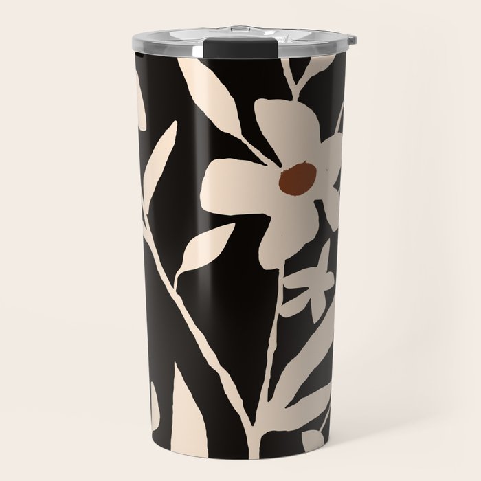 Abstract Minimal Flowers 29 Travel Mug Gallery Image 1