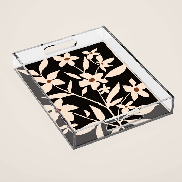 Abstract Minimal Flowers 29 Acrylic Tray Gallery Image 1