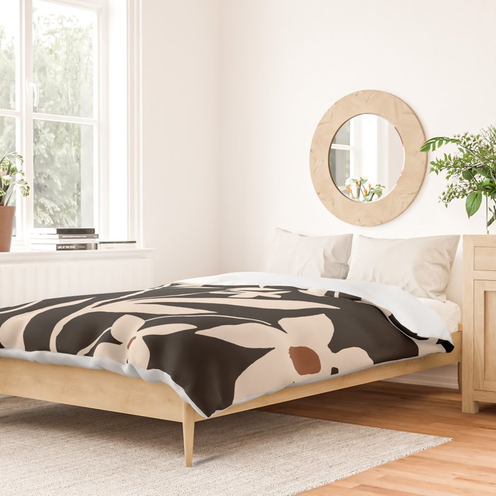 Abstract Minimal Flowers 29 Duvet Cover Gallery Image 2