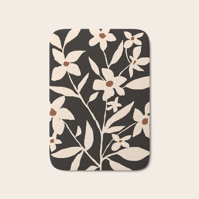 Abstract Minimal Flowers 29 Bath Mat Gallery Image 1