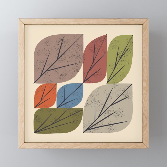 Leaf Grid Mini Art Print Gallery Image 1