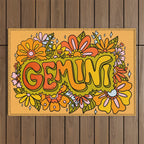 Gemini Flowers Outdoor Rug Gallery Image 1