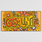 Gemini Flowers Desk Mat Gallery Image 3
