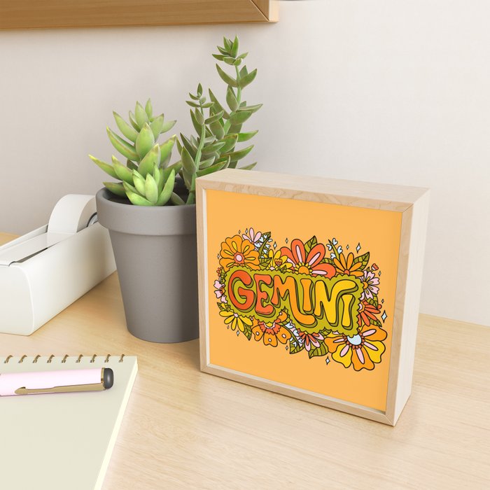 Gemini Flowers Mini Art Print Gallery Image 2