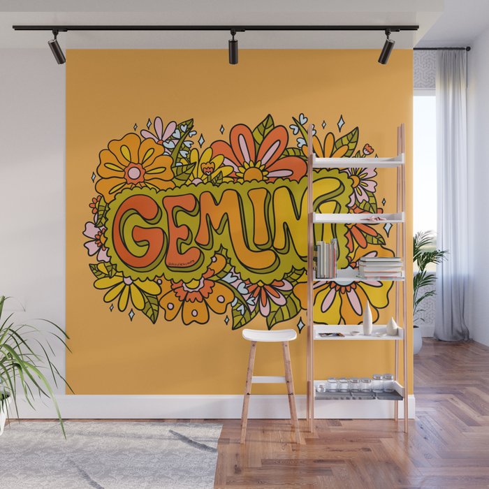 Gemini Flowers Wall Mural Gallery Image 1