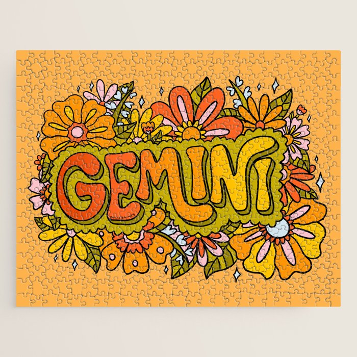 Gemini Flowers Jigsaw Puzzle Gallery Image 1