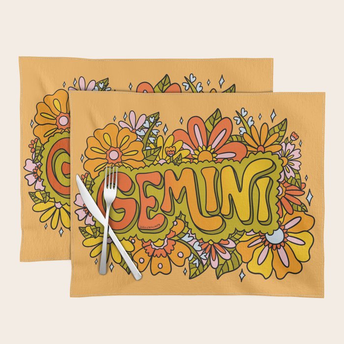 Gemini Flowers Placemat Gallery Image 1