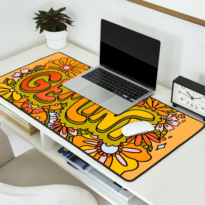 Gemini Flowers Desk Mat Gallery Image 2