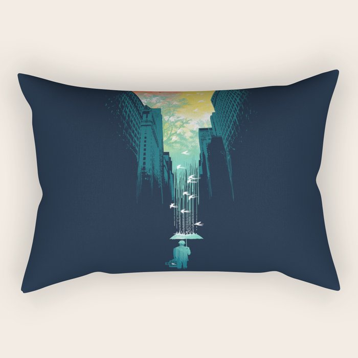 I Want My Blue Sky Rectangular Pillow Gallery Image 1