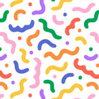 Fun colorful line doodle art pattern Coffee Mug Gallery Image 2