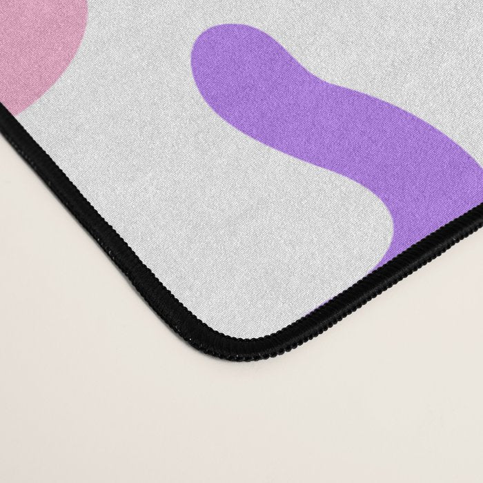Fun colorful line doodle art pattern Desk Mat Gallery Image 4