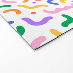Fun colorful line doodle art pattern Welcome Mat Gallery Image 2