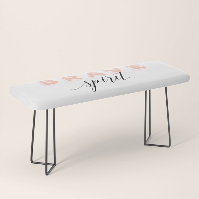 Girl Power - Kind Heart Fierce Mind Brave Spirit Bench Gallery Image 1