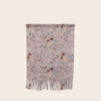 Bohemian Watercolor Floral - Cool Pink Wall Hanging Gallery Image 1