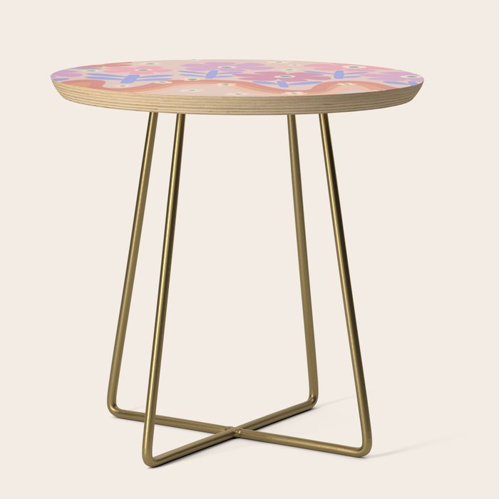 70s Retro Floral vibe Side Table Gallery Image 1