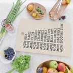 More - Modern Typography Print Cutting Board Gallery Image 2