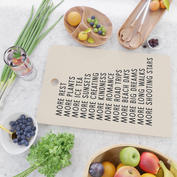 More - Modern Typography Print Cutting Board Gallery Image 2