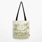 peaceful life pura vida costa rica // retro surf art by surfy birdy Tote Bag Gallery Image 2